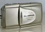Olympus mju ii Zoom 80 35mm Ultra Compact Camera Beige All Weather  Working #850