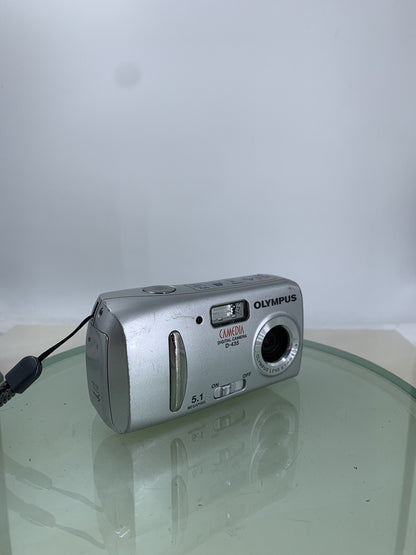 Vintage Olympus Camedia D-435 5.1MP Digital Camera SILVER NO CARD TESTED - 4641