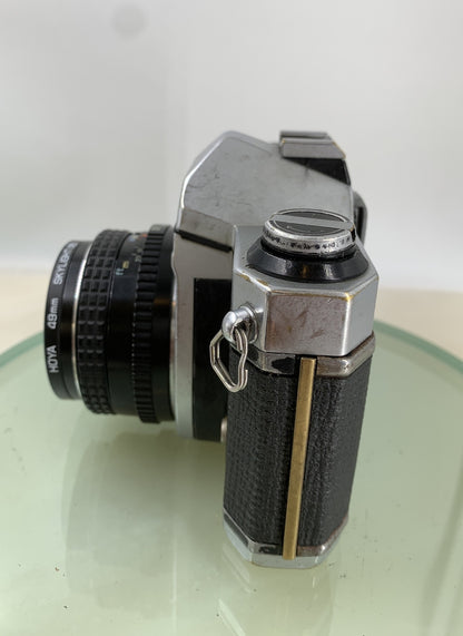 Pentax K1000 35mm SLR Film Camera+ SMC Pentax-M 50mm F2 Lens SERVCIED, WELL USED2