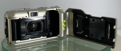 Olympus mju ii Zoom 80 35mm Ultra Compact Camera Black All Weather  Working #1405