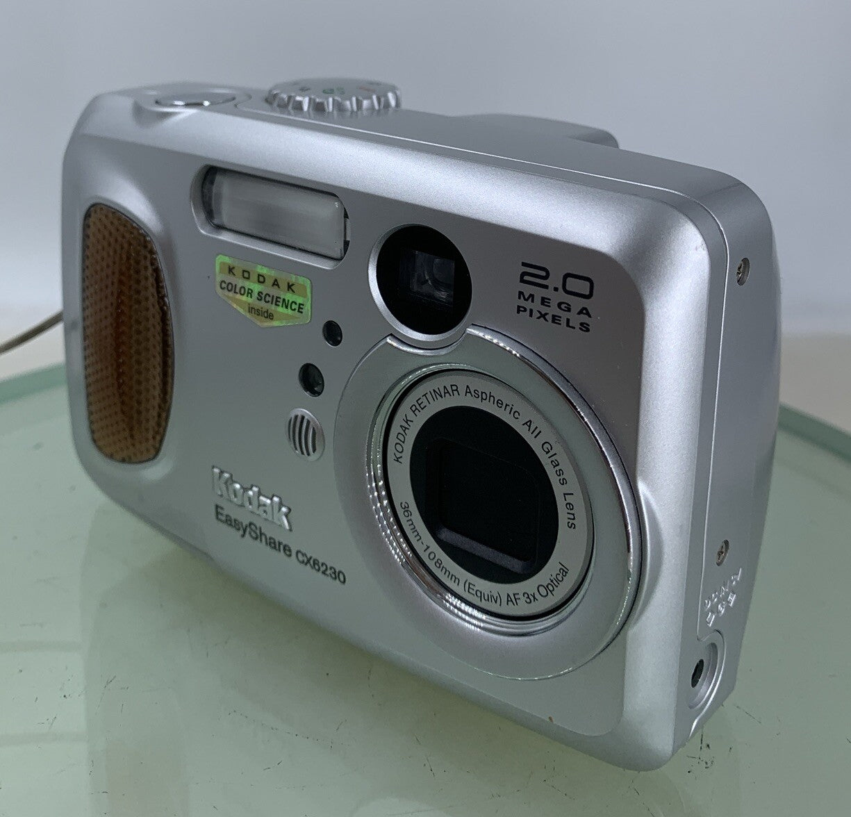 Kodak EasyShare CX6230 2.0MP Silver Digital Camera WITH COVER TESTED - 6722