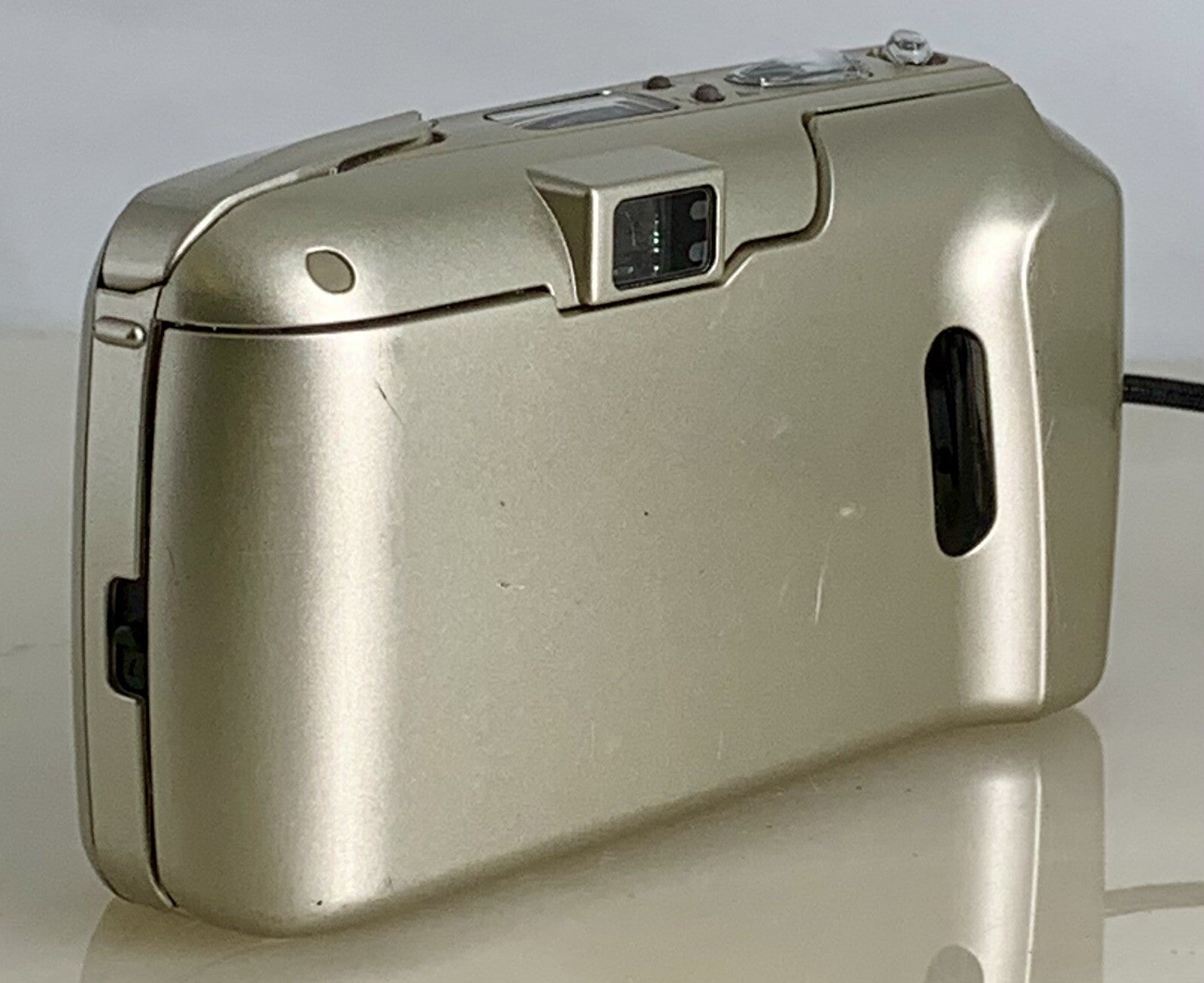 Olympus mju ii Zoom 80 35mm Ultra Compact Camera Beige All Weather  Working #825
