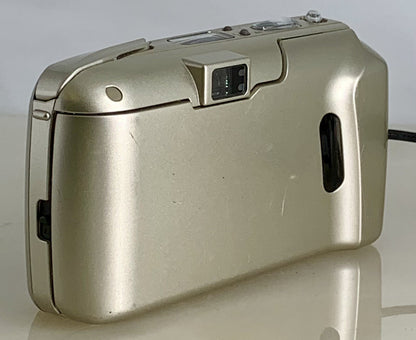 Olympus mju ii Zoom 80 35mm Ultra Compact Camera Beige All Weather  Working #825
