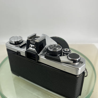 Olympus OM-2 35mm SLR camera body & Hotshoe 2 50mm 1:3.5 Silver Nose TESTED #8858