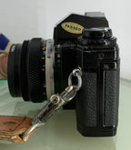 Black Quartz Olympus OM10 35mm SLR Camera Olympus 50mm 1.8 Manual Adapter TESTED3