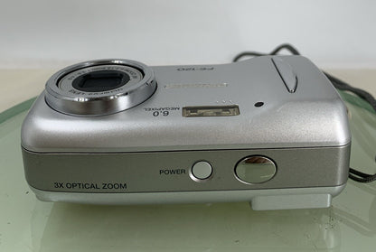 Olympus FE-120 6.0 MP Compact Digital Camera SILVER NO CARD TESTED - 477