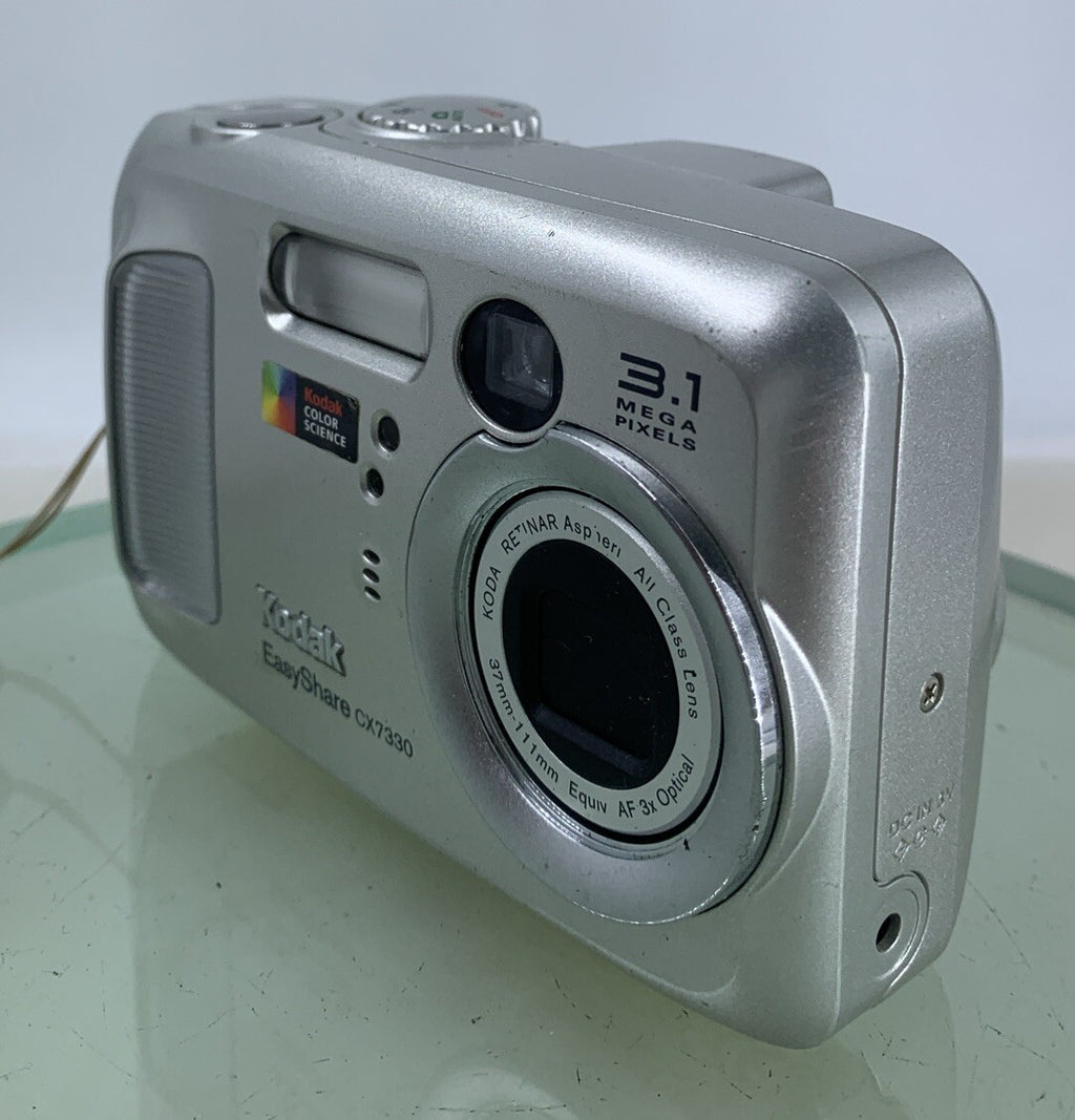 Kodak EASYSHARE CX7330 3.1MP COMPACT DIGITAL CAMERA NO CARD SILVER TESTED - 6002