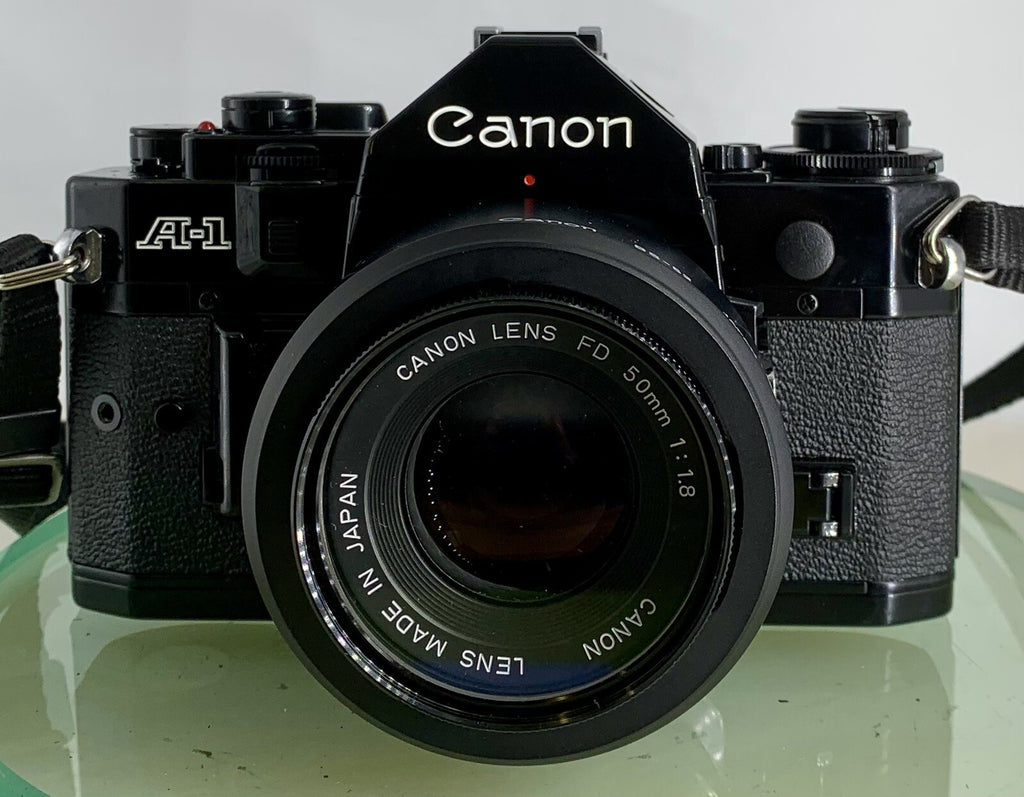 MINT Canon A-1 35mm SLR Camera Body+ FD 50mm f/1.8 + POWER WINDER + LARGE BUNDLE2
