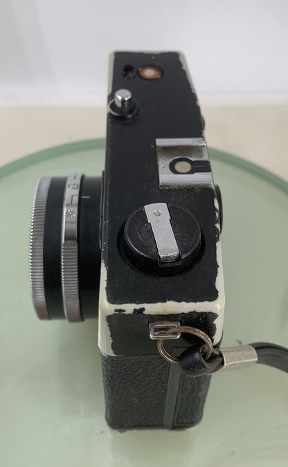 Prinz 35E 35mm Rangefinder Camera. BLACK WITH COVER  - TESTED - 9724