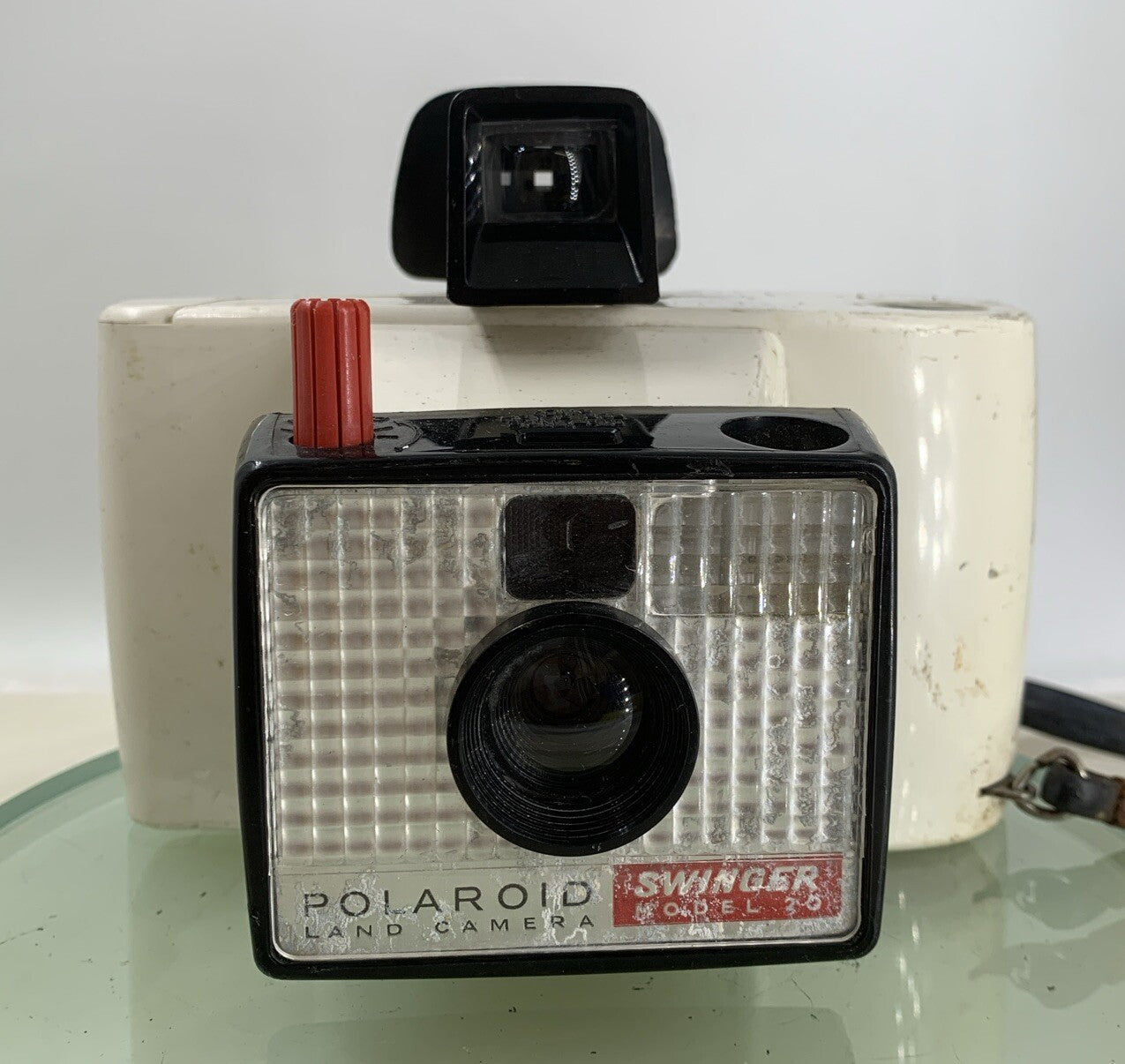 Vintage Polaroid Swinger Model 20 Land Camera WHITE GOODCONDITION TESTED - 2261