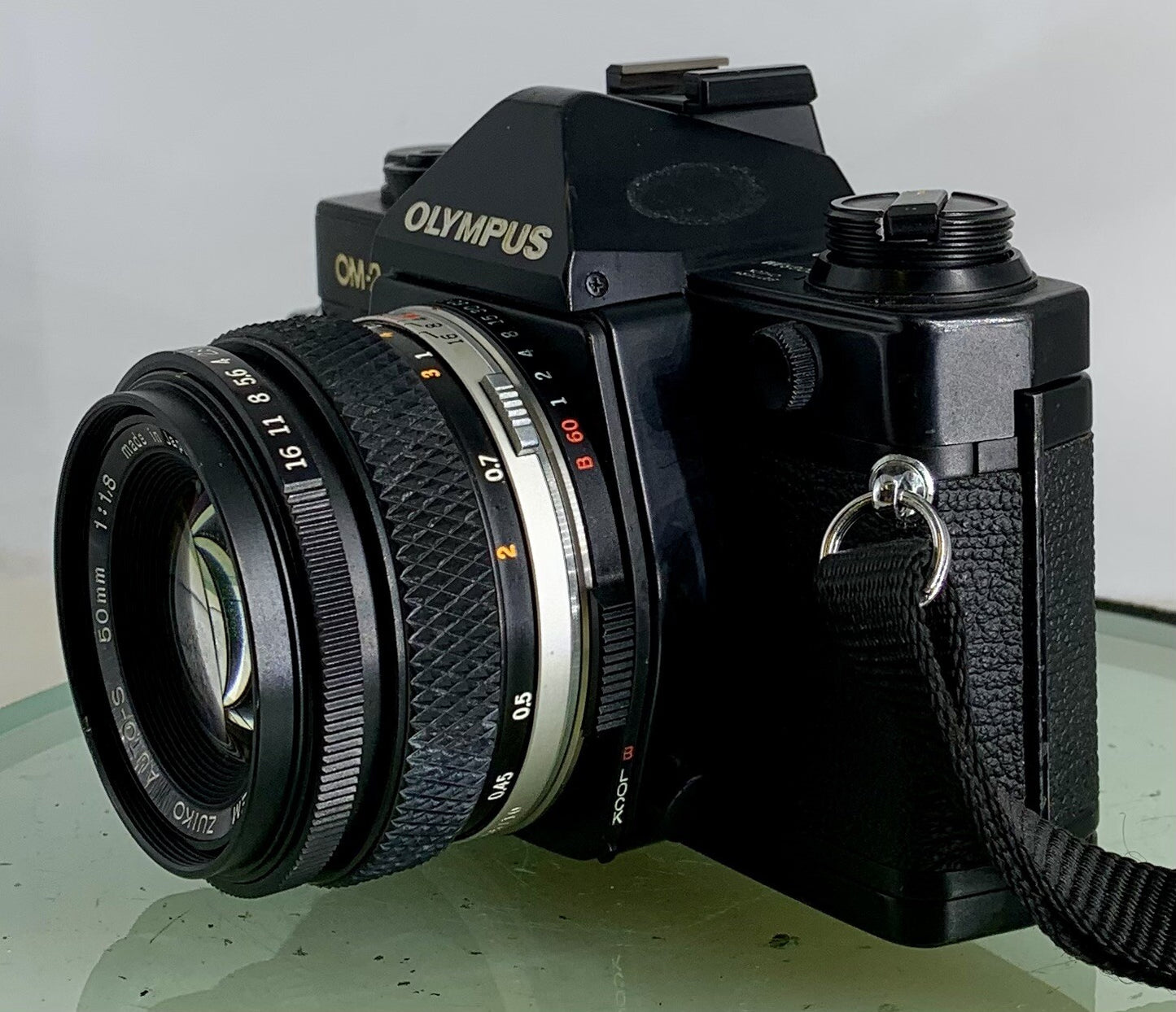 Olympus OM-2 Spot / Program SLR Camera + Olympus Zuiko  50mm f1.8 TESTED  #3136
