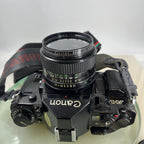 BEAUTIFUL Canon A-1 35mm SLR Camera Body+ FD 50mm f/2.8 FULLY WORKING #7585