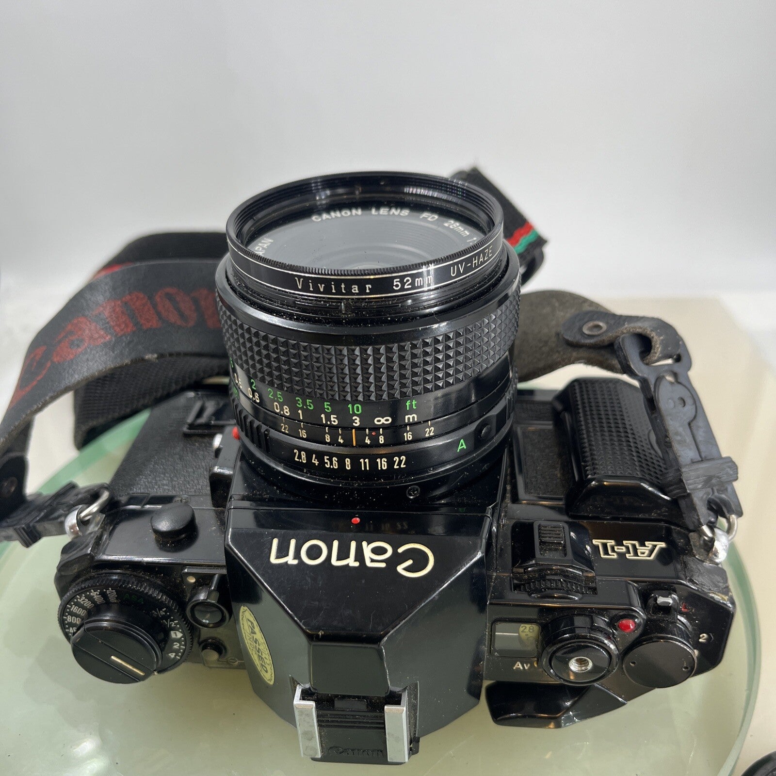 BEAUTIFUL Canon A-1 35mm SLR Camera Body+ FD 50mm f/2.8 FULLY WORKING #7585
