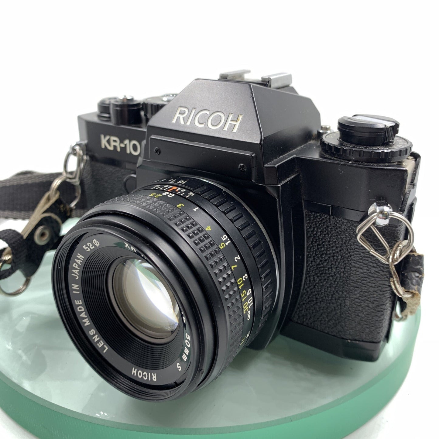 Ricoh KR-10 35mm Film SLR Camera/K-Mount 50mm f/2 Prime Lens & Manual#TESTED#9022