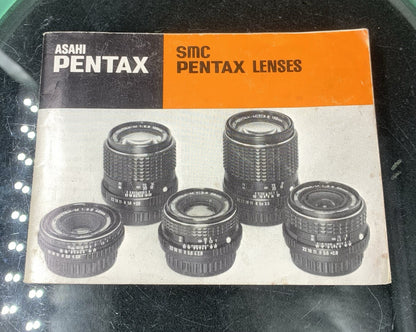 Asahi Pentax Smc Pentax Lenses Manual Booklet0