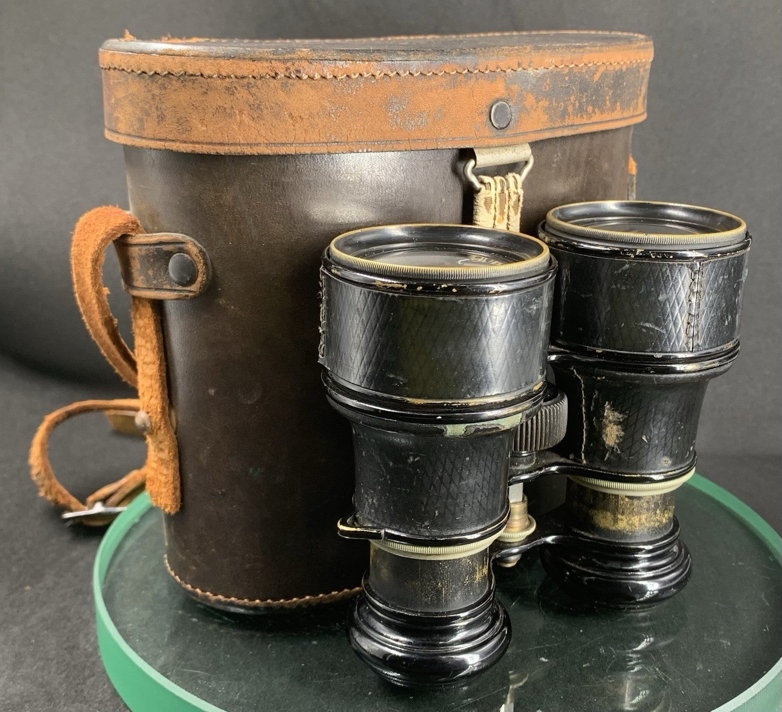 Antique Walker & Son WW1 Service Binocular + Case {Collectable Item}#1440