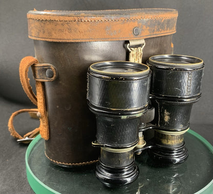 Antique Walker & Son WW1 Service Binocular + Case {Collectable Item}#1440