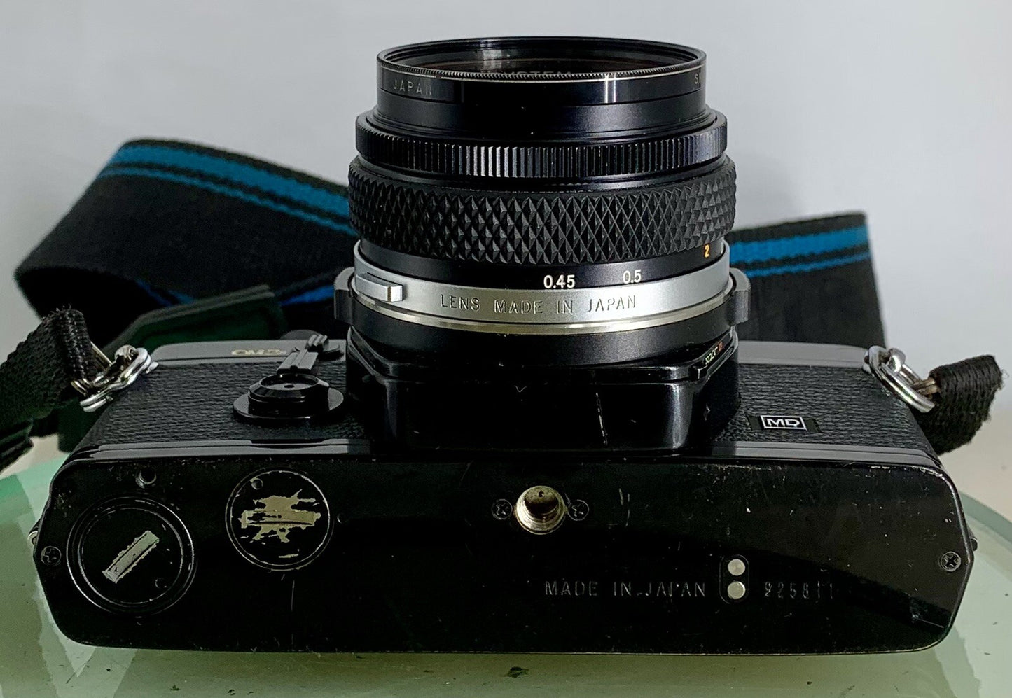 Olympus OM-2n Black - 35mm SLR Film Camera + 50mm f/1.8 Lens+BOX+CASE-Tested 228