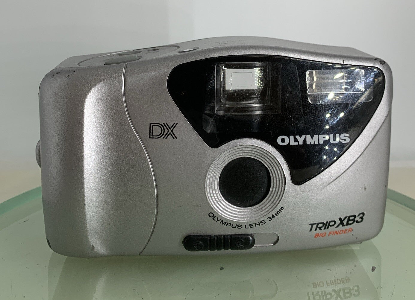 Olympus Trip XB3 Big Finder 35mm Film Point and Shoot Camera SILVER TESTED - 6021