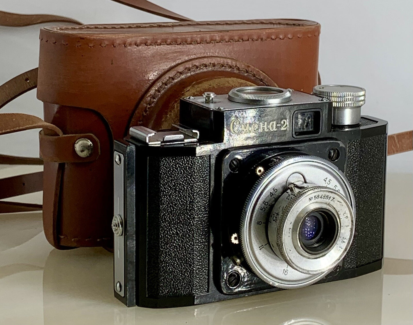Rare Vintage Cmena-2 LOMO 35mm Film Camera + Black + Case + Tested - 5510