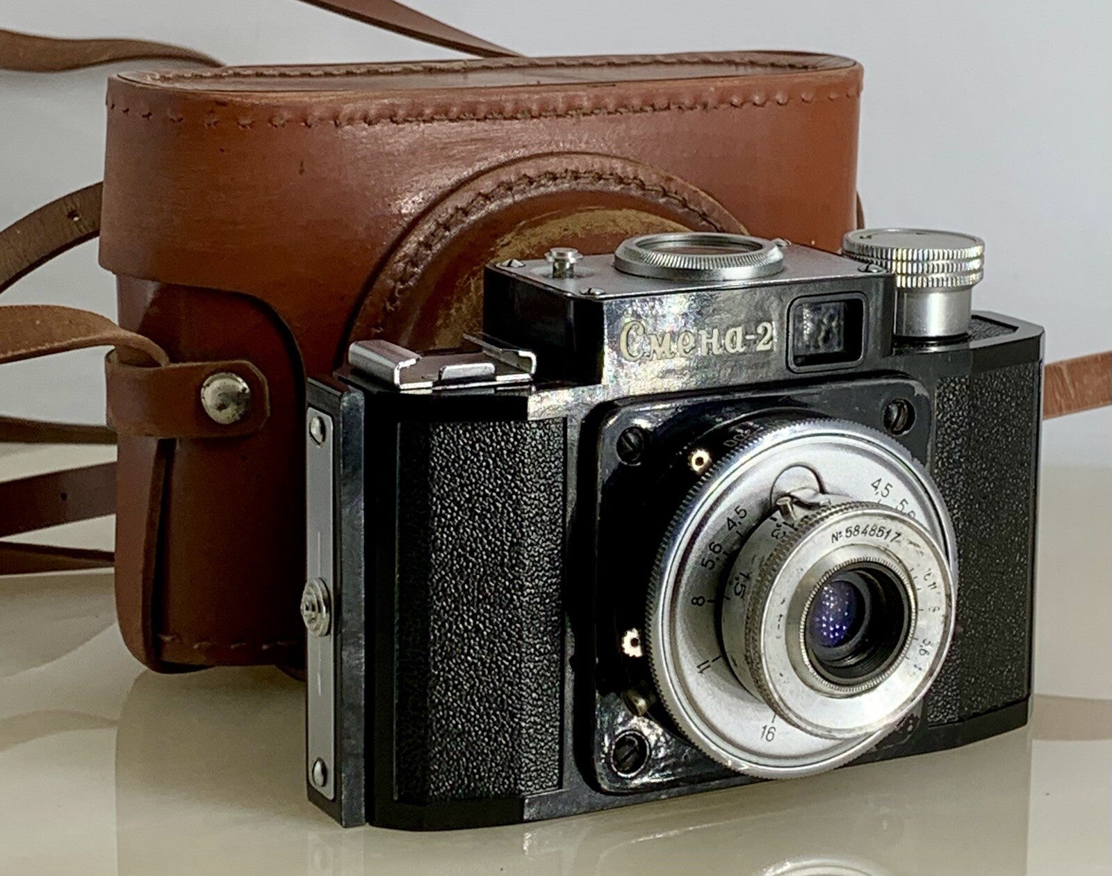 Rare Vintage Cmena-2 LOMO 35mm Film Camera + Black + Case + Tested - 5510