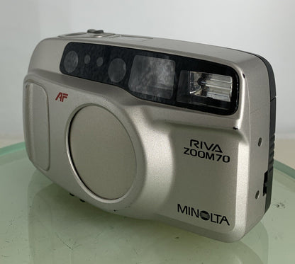 Minolta AF Riva ZOOM 70 COMPACT FILM CAMERA POINT AND SHOOT TESTED - 8352