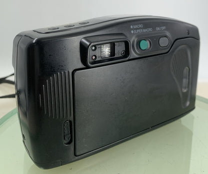 Samsung AF Zoom 1050 38-105mm Film Point And Shoot Camera Black Tested - 4054