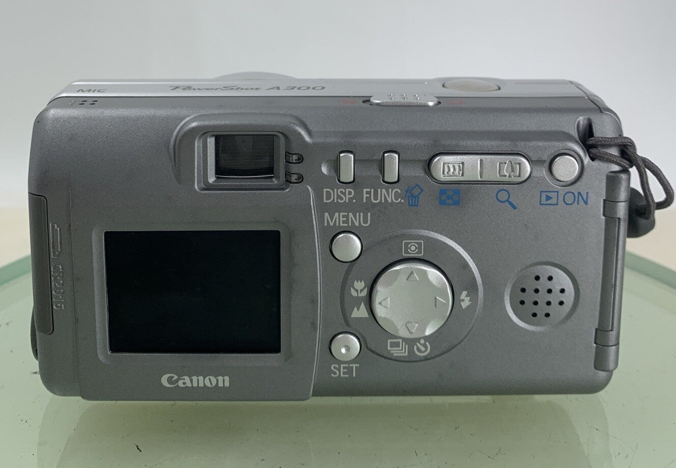 CANON POWERSHOT A300 SILVER DIGITAL CAMERA NO CHARGER NO CARD TESTED - 3045