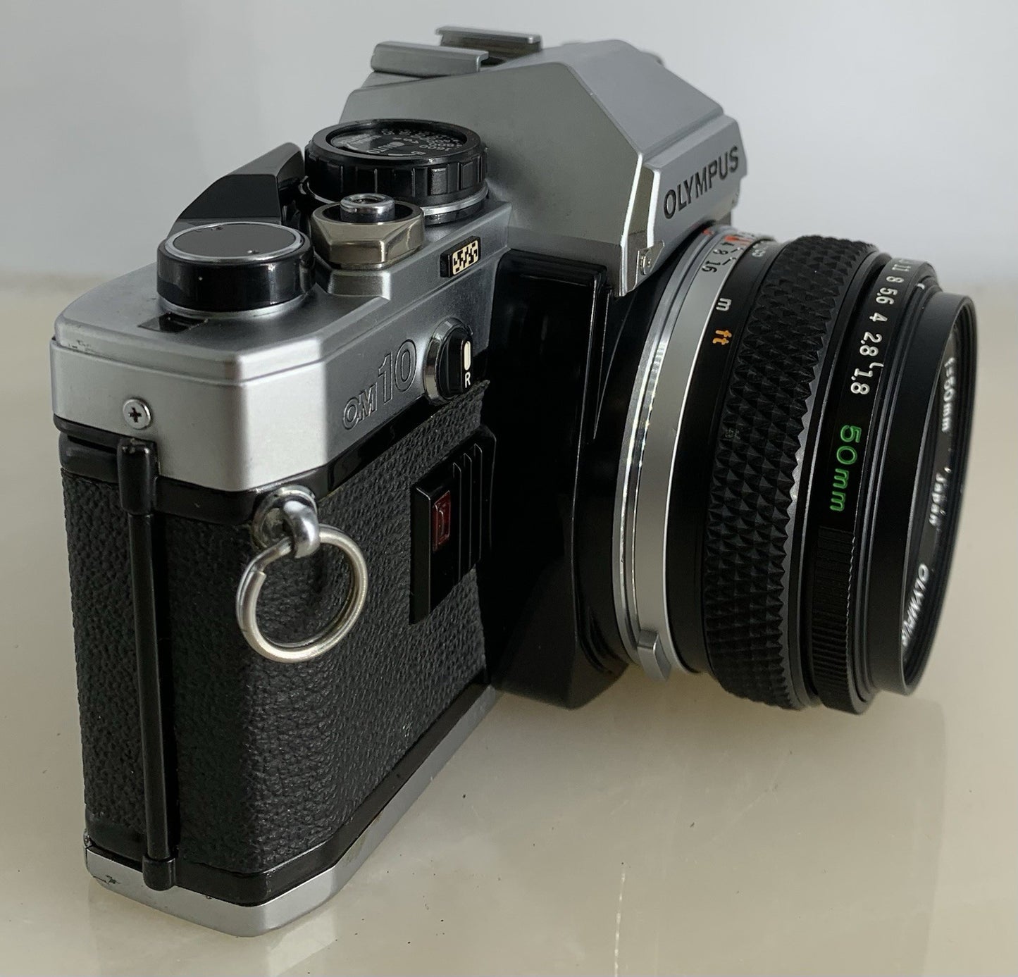 SERVICED Olympus OM10 35mm Film SLR Manual Camera + Olympus 50mm f/1:1.8 MC #1292