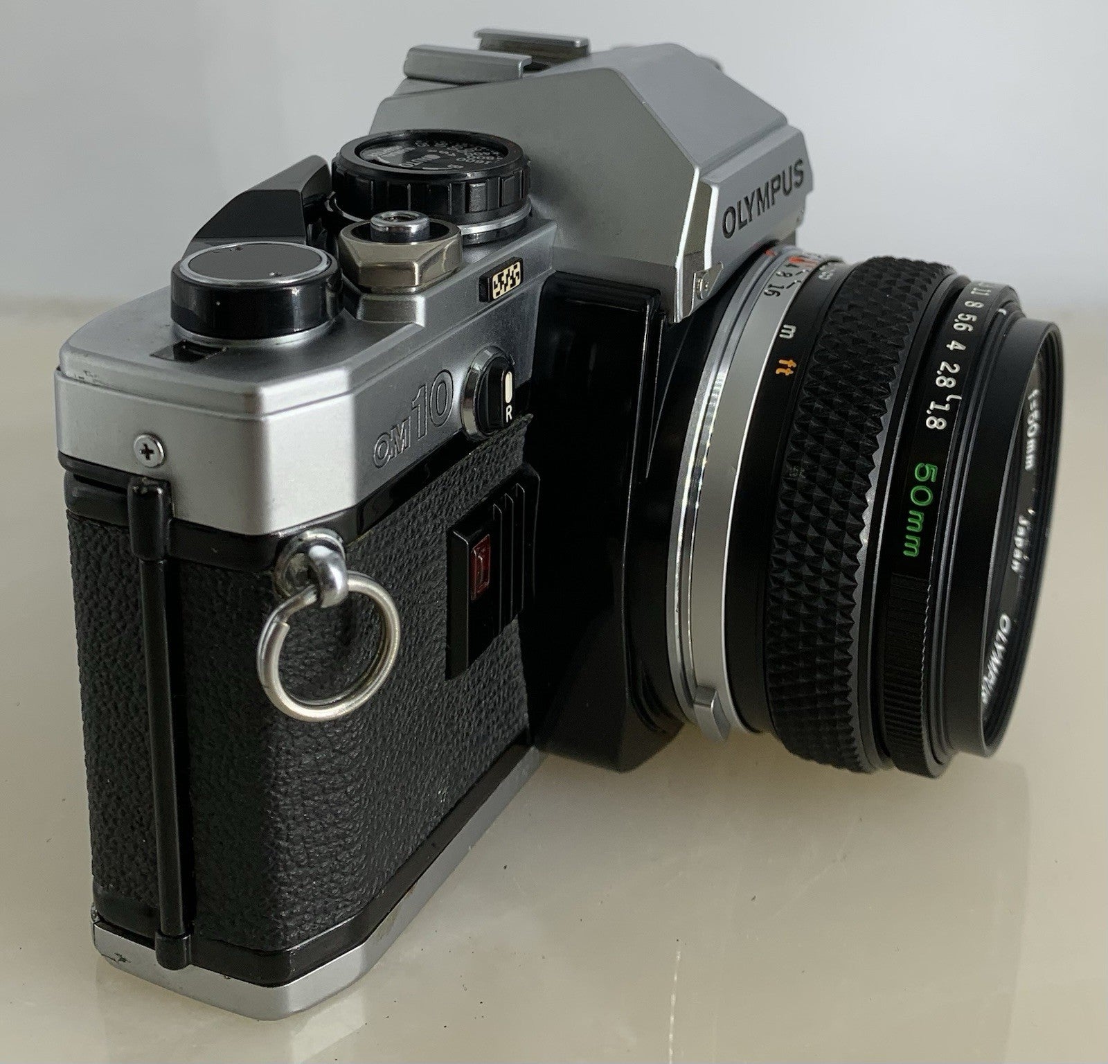 SERVICED Olympus OM10 35mm Film SLR Manual Camera + Olympus 50mm f/1:1.8 MC #1292