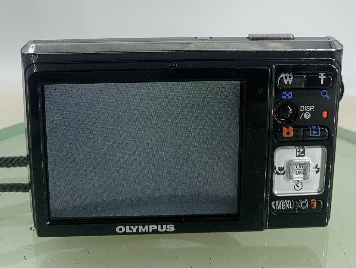 Olympus FE-5020 BLACK Digital Camera NO CARD WITH CHARGER + COVER TESTED - 2345