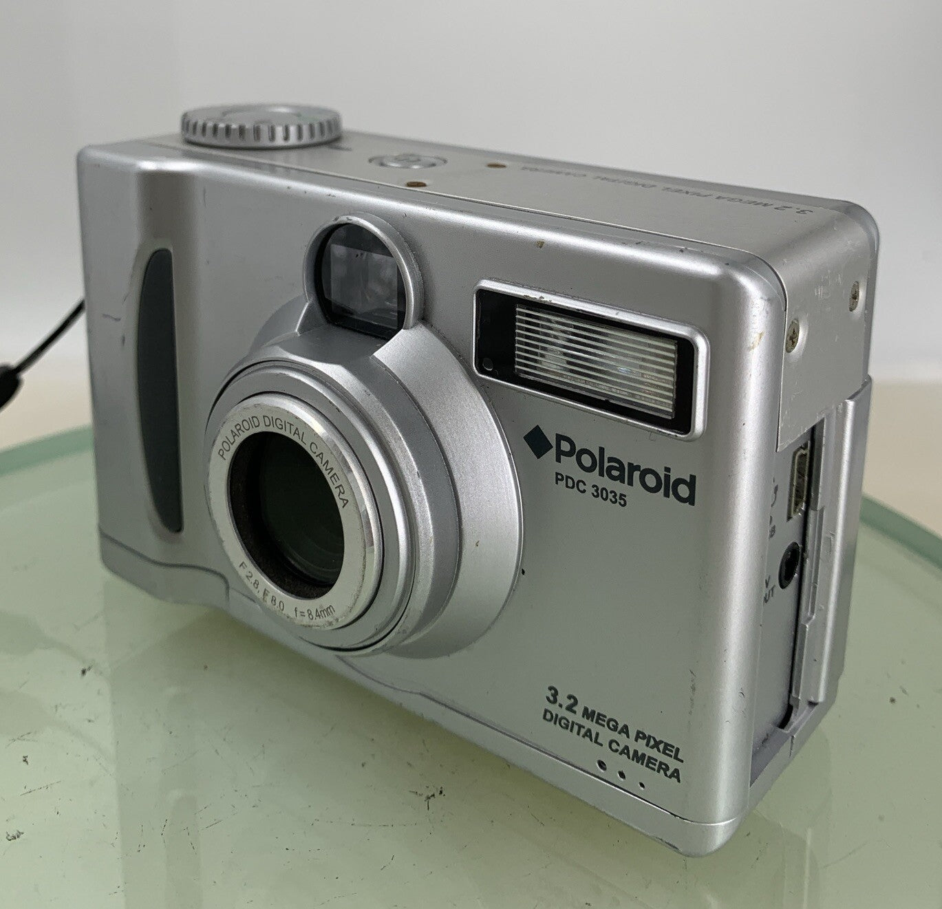 Polaroid COMPACT DIGITAL CAMERA PDC 3035 3.2MP NO CHARGER SILVER TESTED - 1322