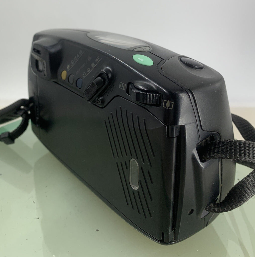 PENTAX ZOOM 105 SUPER CAMERA BLACK WITH COVER GOOD CONDITION TESTED - 3016