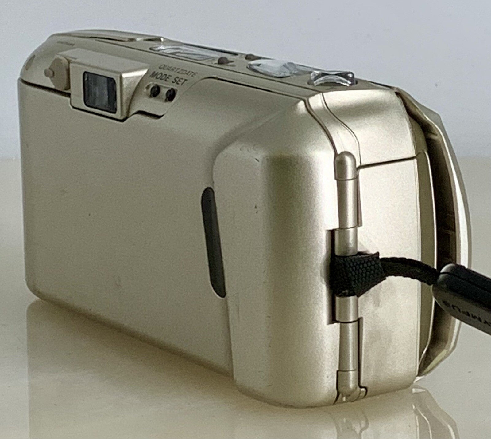 Olympus mju ii Zoom 80 35mm Ultra Compact Camera Beige All Weather  Working #813