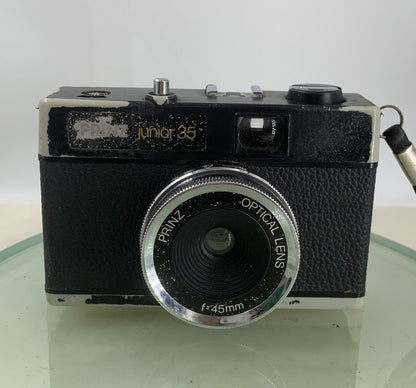 Prinz 35E 35mm Rangefinder Camera. BLACK WITH COVER  - TESTED - 9721