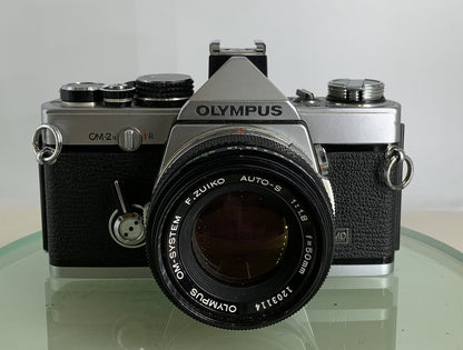 Olympus OM-2N MD 35mm Film SLR Manual Camera Olympus 50mm F/1.8 Zuiko Lens #1981