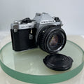 Pentax ME Super 35mm SLR Film camera + Pentax-M  50mm f1.7 LENS  - TESTED  5970
