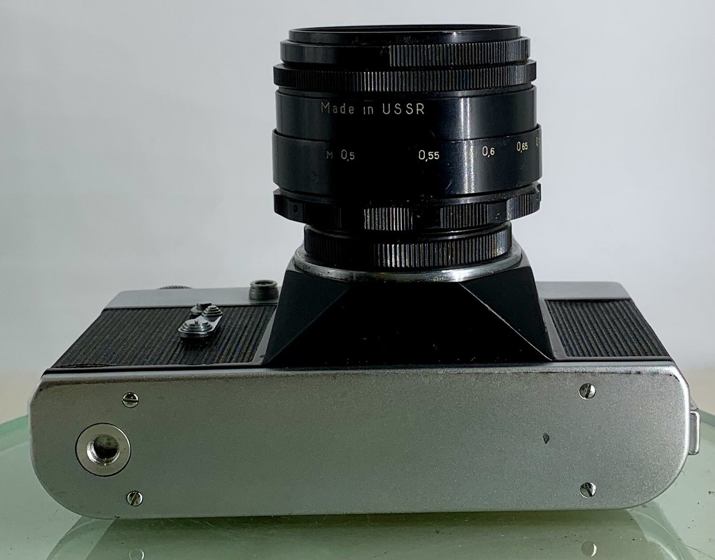 Vintage Zenit - B SLR Camera + HELIOS-44-2  2/58 Lens + SILVER + TESTED - 1738