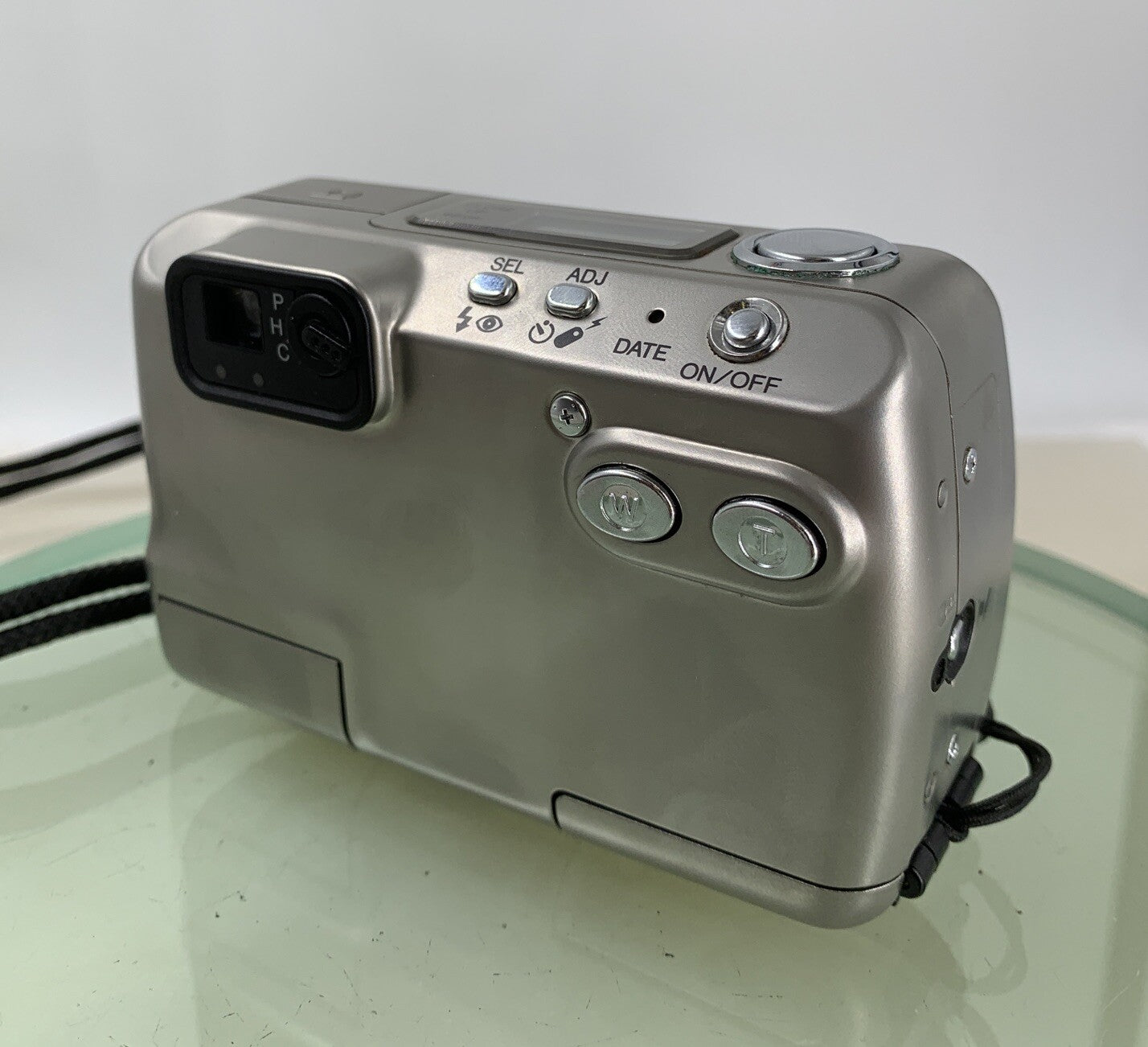 Minolta VECTIS 300 STEEL CAMERA NO CARD SILVER WITH COVER - TESTED - 9926