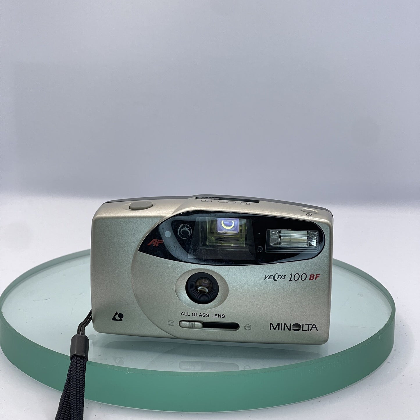 Minolta Vectis 100 BF Compact APS Point And Shoot FilmCamera withCase,TESTED#7121