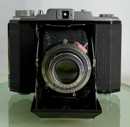 Vintage Apollo 120 WESTER Anastigmat 1:3.5 F=7.5cm Folding Camera + Case - 3171