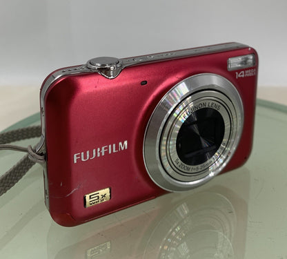 Fujifilm COMPACT DIGITAL CAMERA FinePix JX530 14.0MP Red NO CARD - Tested - 9760