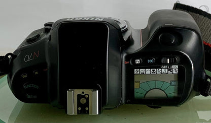 Nikon N70 35mm AF SLR Film Camera - Body Only + Instructions + Bag + Tested -3056