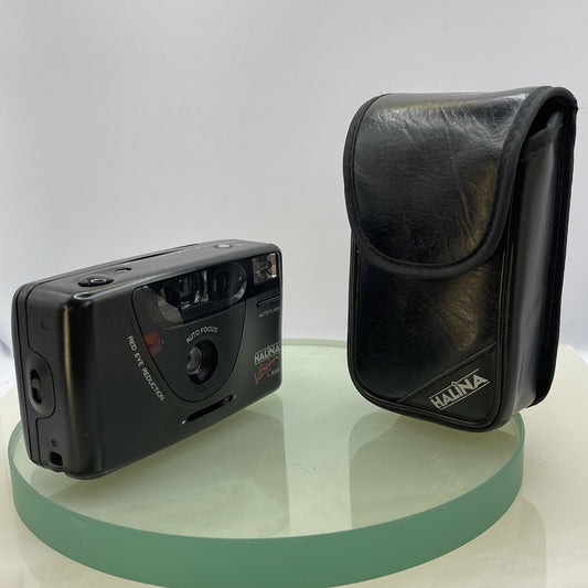 Vintage Halina  Vision C XAS Auto Flash & Focus Compact Camera & Case #2830