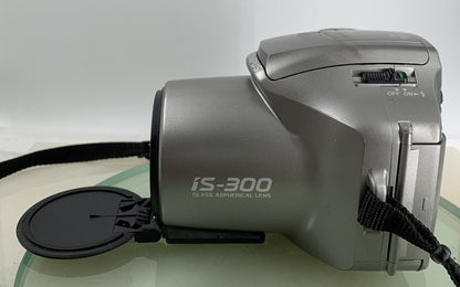 OLYMPUS IS 300 POINT AND SHOOT FILM CAMERA SILVER+BAG 28-110 LENS TESTED - 4163