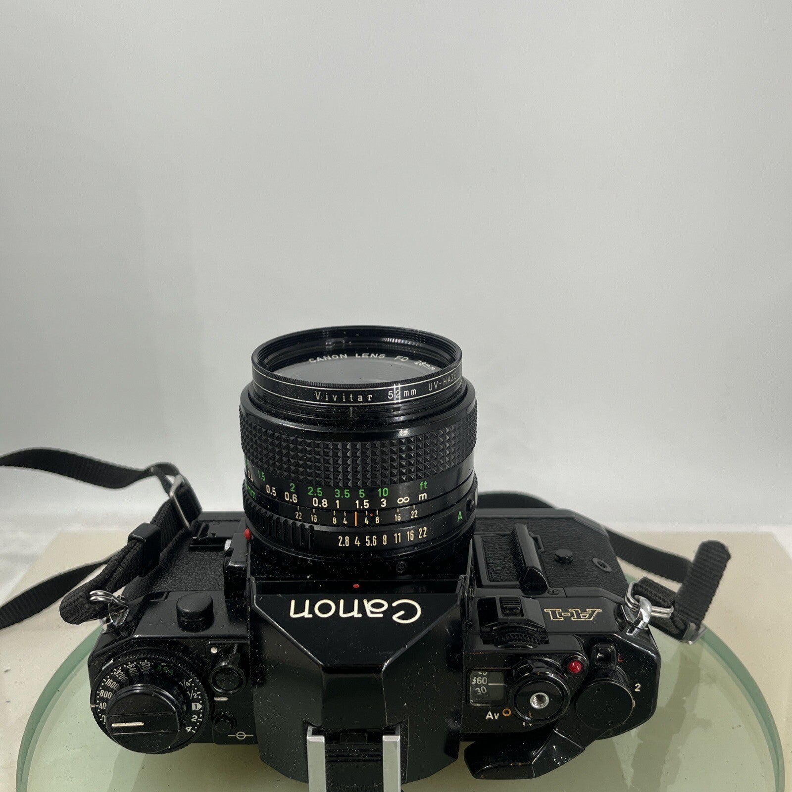 BEAUTIFUL Canon A-1 35mm SLR Camera Body+ FD 28mm f/2.8 Olympic FULLY WORKING3727