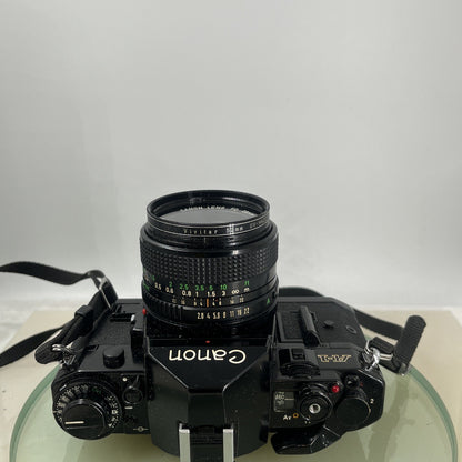 BEAUTIFUL Canon A-1 35mm SLR Camera Body+ FD 28mm f/2.8 Olympic FULLY WORKING3727