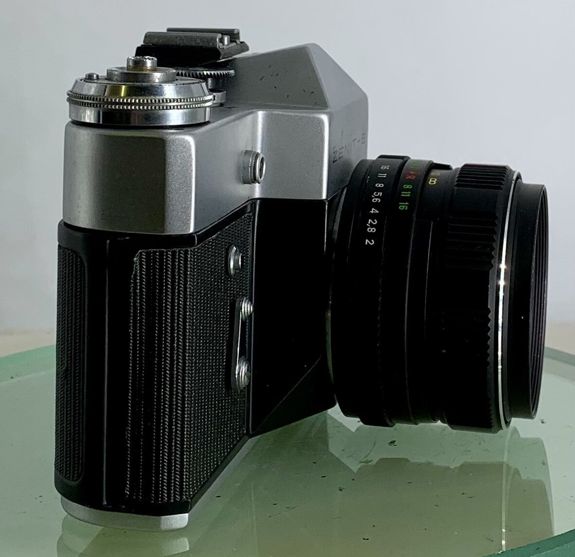 Vintage Zenit - B SLR Camera + HELIOS-44M-4 2/58 Lens + SILVER + TESTED - 652
