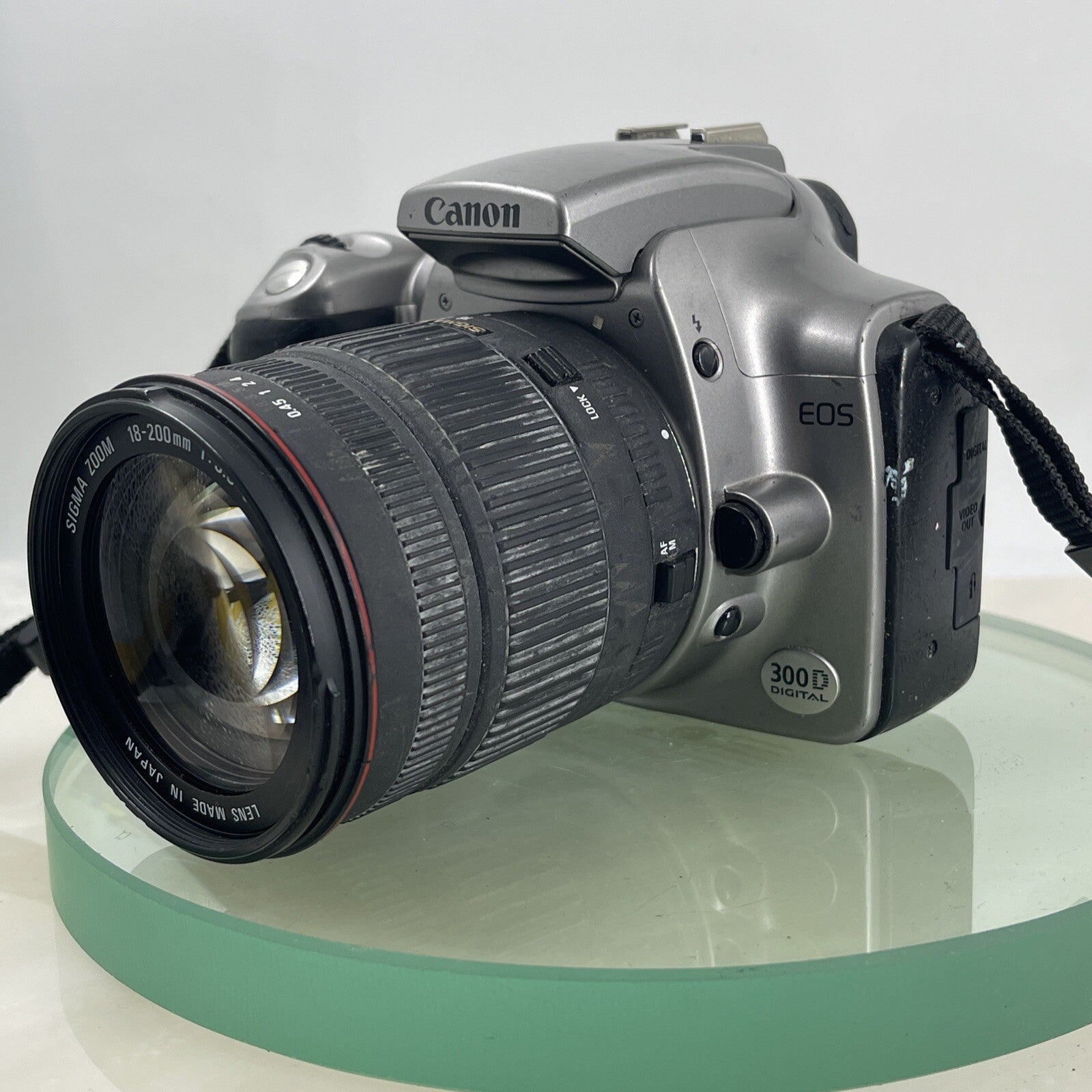 Canon EOS 300D Digital SLR Camera + Sigma 18-200 F/3.5-6.3 DC Lens + Charger#7114