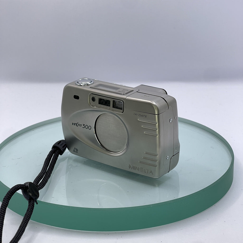 Rare Minolta Vectis 300, Stainless Steel APS Film Camera #6892